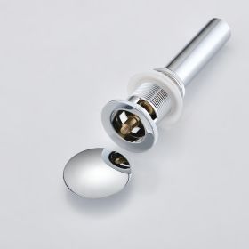 Bathroom Sink Drain With Overflow Hole, Basin And Washbasin Pop-up Drain, 304 Stainless Steel