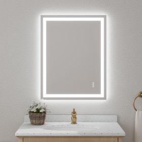 Frameless Tempered Glass With Dual LED Light Strips For Front And Rear Illumination