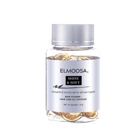 ELMOOSA Shine & Soft Hair Care Caviar Oil Capsules,Hair Vitamins Completes Daily Haircare Enriched With Camellia Oil And A Variety Of Essential Oils