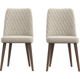 Katie Mid-Century Modern Velvet Dining Chair  Set Of 2