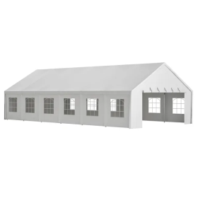 20x40FT Party Tent Heavy Duty, Large Wedding Event Shelters With 3 Carry Bags & Removable Sidewalls, Outdoor Canopy Gazebo Commercial Tents For Partie
