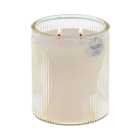 Better Homes & Gardens Salted Coconut & Mahogany 2-Wick Scented Jar Candle, 17.1 oz Ribbed Glass