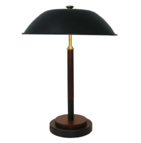 High Quality Hotel European Modern Bed Side Nightstand Decorative Led Table Desk Lamp, Cosmiclume Black Umbrella Shaped Table Lamp - Walnut - Bronze 1