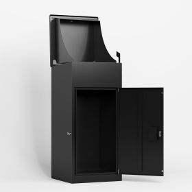 Package Delivery Box For Outside With , Heavy-Duty Steel Package Drop Box With Anti-Theft Design, Weather-Resistant, Package Mailbox For Porch Ideal F