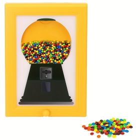A Square Photo Frame Designed To Be Mounted On The Wall, Featuring A Candy Dispenser, Ideal For Displaying Pictures While Allowing Easy Access To Cand