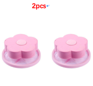 Float Filter For Washing Machine Hair Remover (Option: Pink-2 pcs)