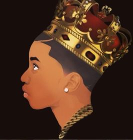 Art Design Graffiti Art Hip Hop African Girl with Black Hair Big Earring with Modern Building Shower Curtain for Bathroom Decor (Option: R-180X180)