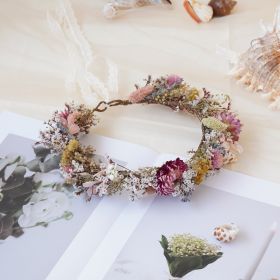 Baby Breath Crown, Dried Crown, Bride Crown, Wedding Crown, Daily Crown, Party Crown, Birthday Crown (Option: Adult)