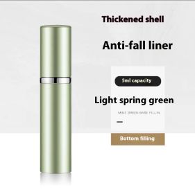 Perfume Vaporizers Bottled Bottoms Filled With Perfume High-end Travel Portable Spray Small Sample Empty Bottle Dispenser (Option: 5ml  Light spring green)