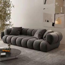 ATUNUS American Large Velvet Home Furniture Nordic Modern L Shape Corner Living Room Modular Sectional Sofa Couch Set (Color: Black)