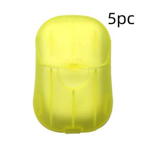 Disposable Hand Soap Paper (Option: Yellow 5pcs)