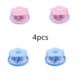 Float Filter For Washing Machine Hair Remover (Option: Blue and pink-2 set)