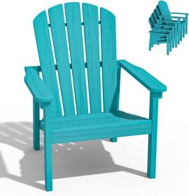 Stackable Adirondack Chairs (Option: Aruba blue-2pack)
