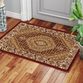 Manchester GC HER5007 Red 2 Ft. X 3 Ft. Area Rug (Option: Style1)