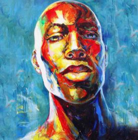 Art Design Graffiti Art Hip Hop African Girl with Black Hair Big Earring with Modern Building Shower Curtain for Bathroom Decor (Option: Y-180X180)