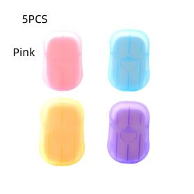 Disposable Hand Soap Paper (Option: Pink 5PCS)