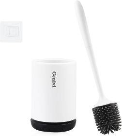 Non-stick Hair Soft Plastic Brush Head Toilet (Option: Wall mounted)