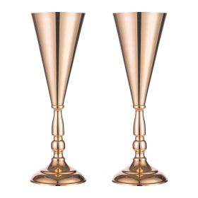 2-10 Pcs Golden Vase Flower Wedding Centerpieces (Option: W13732756)