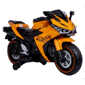 Kids Motorcycle 12V Motorcycle For Kids 3 4 5 6 Years Boys Girls 12v7ah Kids Motorcycle Ride On Toy With Training Wheels Manual Throttle  Drive By Han (Color: Orange)
