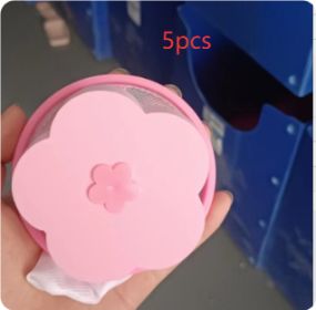 Float Filter For Washing Machine Hair Remover (Option: Pink-5pcs)