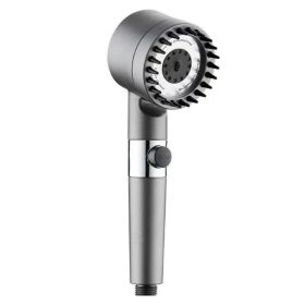 Shower Head Kit With Massage Head, Multiple Filters And Multiple Watering Modes (Option: Single Grey Shower Head Only)