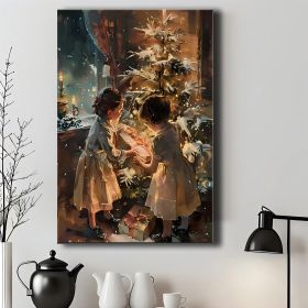 1pc Wrapped Canvas Painting, Wall Decor Living Room, Room Decor, Home Decor, Canvas Print Wrapped In Pine Frame For Holiday Celebrations, Holiday Wall (Option: 24X18inch)